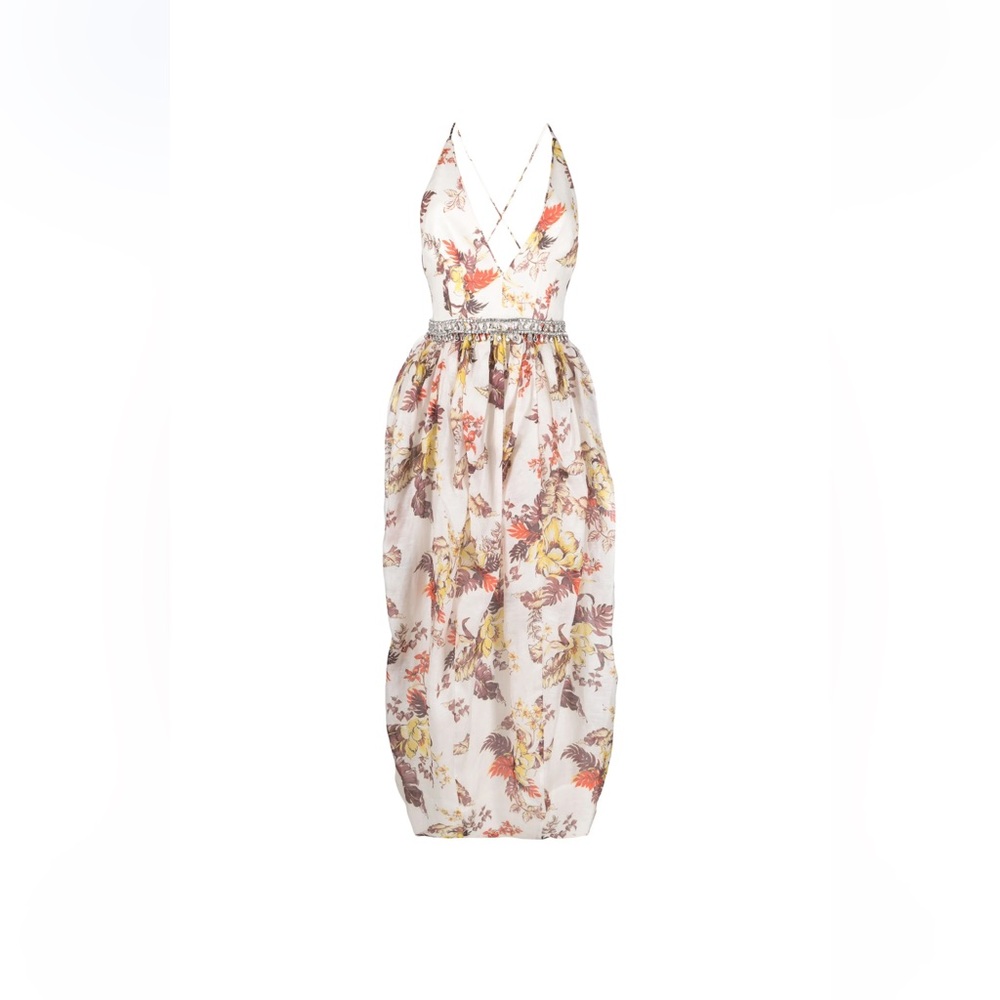 Zimmerman matchmaker tulip floral print midi dress